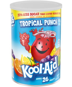 Kool Aid Tropical Punch Drink Mix, 63 oz Canister