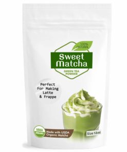 Japanese Sweet Matcha Green Tea Powder (12oz/340g) Latte Grade; Delicious Energy Drink – Shake, Latte, Frappe, Smoothie. Made with USDA Organic Matcha.
