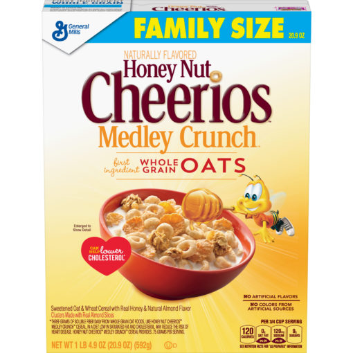 Honey Nut Cheerios Medley Crunch, Cereal, 20.9 oz