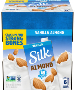 (Pack of 6) Silk Shelf Stable Vanilla Almondmilk, 1 Quart