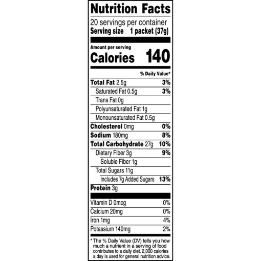 Quaker Instant Oatmeal, Raisin, Date & Walnut Value Pack, 20 Packets