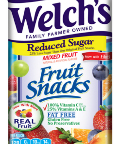 Welch’s 20498 Fruit Snacks Mixed Fruit 20-4-.9 Ounce