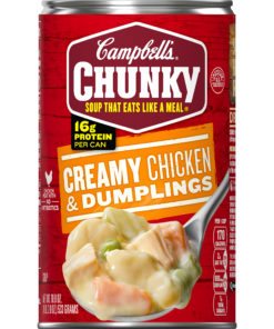 (4 Pack) Campbell’s Chunky Soup, Creamy Chicken & Dumplings, 18.8 oz Can