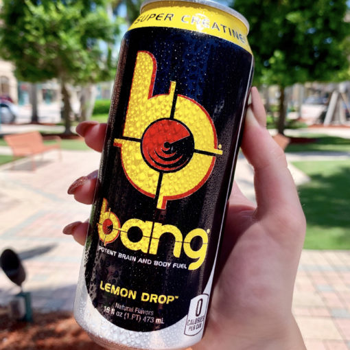 Bang Lemon Drop Energy Drink with Super Creatine, 16oz 12pk