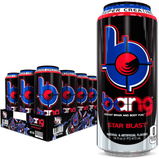 BANG Star Blast Energy Drink with Super Creatine, 16oz 12pk