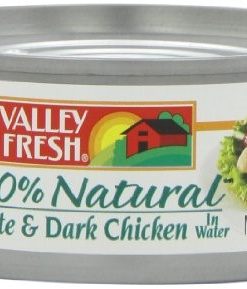 (4 Pack) Valley Fresh Natural White & Dark Chicken in Water, 5 oz Can