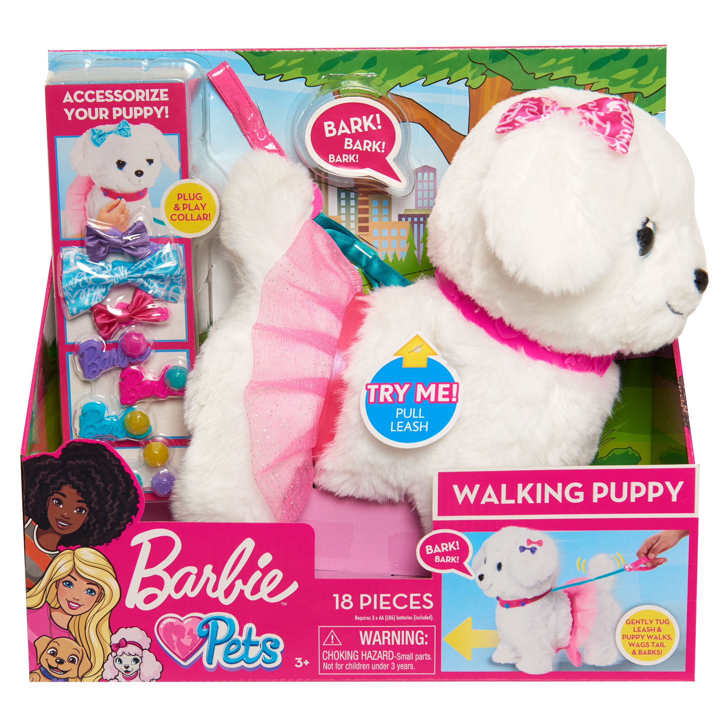 barbie walk and wag dog