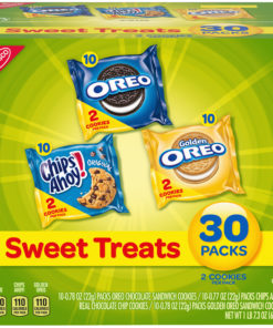 Nabisco Oreo, Chips Ahoy!, & Golden Oreo Sweet Treats Variety Cookie Pack, 23.3 Oz., 30 Count