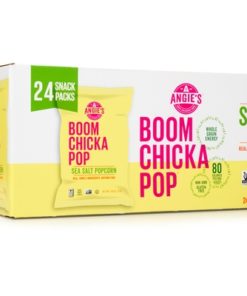 Angie’s BoomChickaPop Sea Salt Popcorn, 24 Ct (0.6 Oz. Bags)