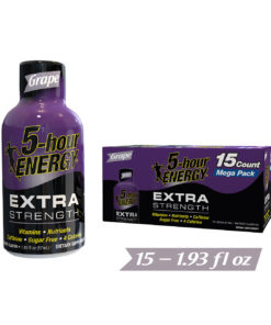 (15 Counts) 5-hour ENERGY® Shot, Extra Strength, Grape, 1.93 oz