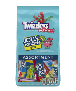 Twizzlers Pull ‘n’ Peel and Jolly Rancher, Assorted Chewy Candy, 51.9 Oz.