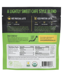 Jade Leaf Matcha, Organic Japanese Matcha Latte Mix, Powdered Tea, 3.5 Oz