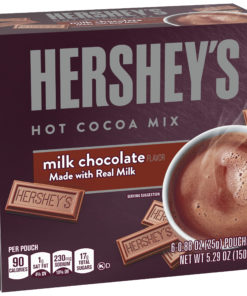 Hershey’s Milk Chocolate Hot Cocoa Mix, 6 ct – Packets, 5.29 oz Box