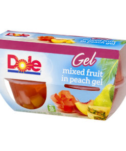 (2 Pack) Dole Fruit Bowls, Mixed Fruit in Peach Gel, 4.3 Ounce (4 Cups)