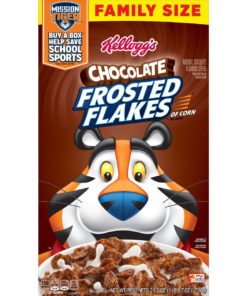 Kellogg’s Chocolate Frosted Flakes Family Size Chocolate Cereal – 24.7 Oz Box