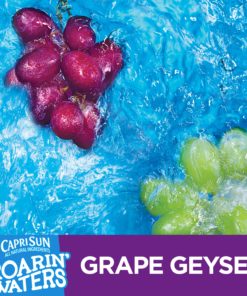 (4 Pack) Capri Sun Roarin’ Waters Grape, 10 – 6 fl oz Pouches