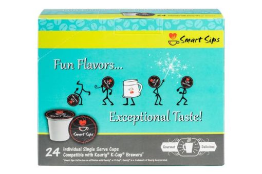 Smart Sips Coffee Red Velvet Hot Chocolate Single Serve Cups, 24 Count, Compatible With All Keurig K-cup Machines