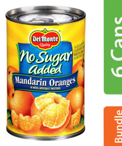 (6 Pack) Del Monte No Sugar Added Mandarin Oranges in Water, 15 oz