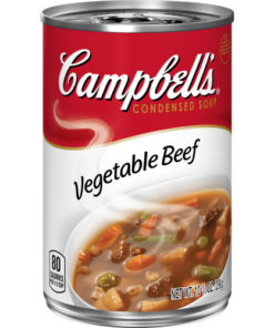 (4 pack) Campbell’s Condensed Vegetable Beef Soup, 10.5 oz. Can