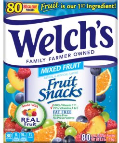 Welch’s Fruit Snacks, Mixed Fruit, 80 ct, 0.9 oz