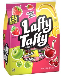 Laffy Taffy Strawberry, Banana, Sour Apple & Cherry Candy, 48oz (135 Count)