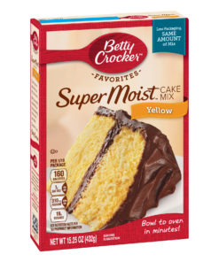 (2 pack) Betty Crocker Super Moist Yellow Cake Mix, 15.25 oz