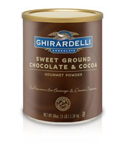 Ghirardelli Chocolate Sweet Ground Chocolate & Cocoa Beverage Mix, 48 oz Canister