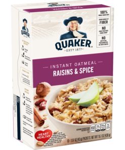 Quaker Instant Oatmeal, Raisin & Spice, 10 Packets
