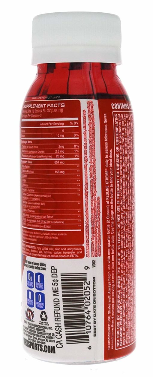 VPX Redline Xtreme RTD Cotton Candy – 24 – 8 fl oz (240 ml) Bottles