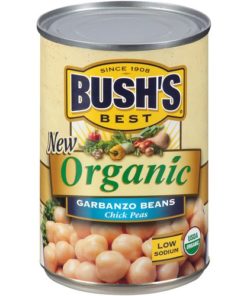 (4 Pack) Bush’s Best Organic Garbanzo Beans, 15 Oz