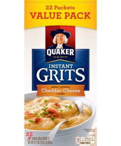 Quaker Instant Grits, Cheddar Cheese, 22 packets