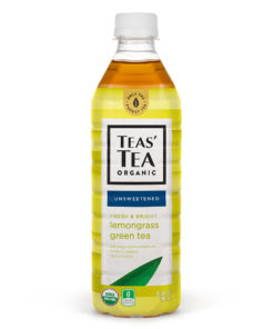 Teas’ Tea Unsweetened Lemongrass Green Tea, 16.9 Ounce (Pack of 12), Organic, Zero Calories, No Sugars, No Artificial Sweeteners, Antioxidant Rich, High in Vitamin C