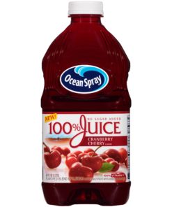 (2 pack) Ocean Spray 100% Juice, Cranberry Cherry, 60 Fl Oz, 1 Count