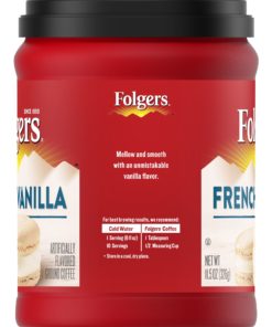 Folgers French Vanilla Artificially Flavored Ground Coffee, 11.5-Ounce