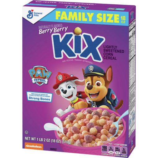 Berry Berry Kix PAW Patrol Cereal, Whole Grain, 18 oz