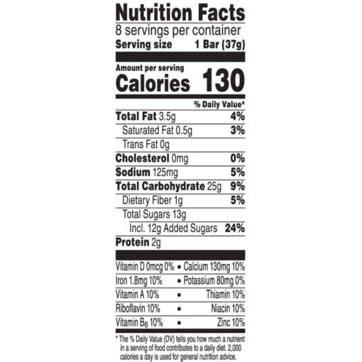 Kellogg’s Nutri-Grain Soft Baked Breakfast Bars, Apple Cinnamon, 10.4 Oz, 8 Ct