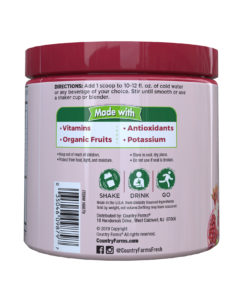 Country farms super reds drink mix, berry, 7.1 oz., 20 servings