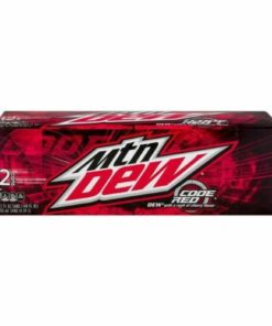 Mountain Dew Code Red Soda 12 Pack Mtn Dew Pop Soft Drink New