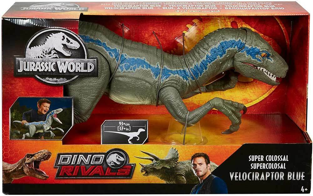 Jurassic World Colossal Velociraptor Blue 18 High 3 5 Feet Long Trusted Tradition Since 10